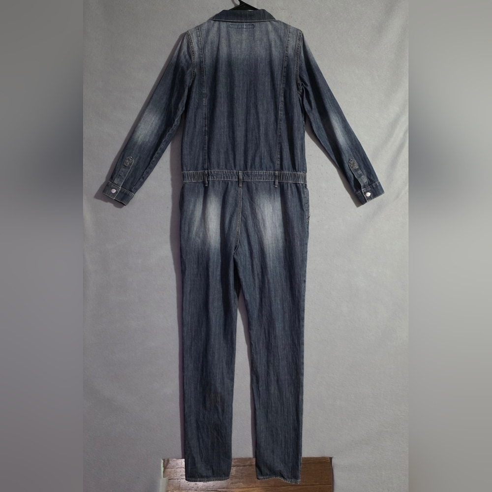 Driftwood Womens Medium Wash 100% Cotton Jumpsuit Overalls Size Large - Picture 9 of 13